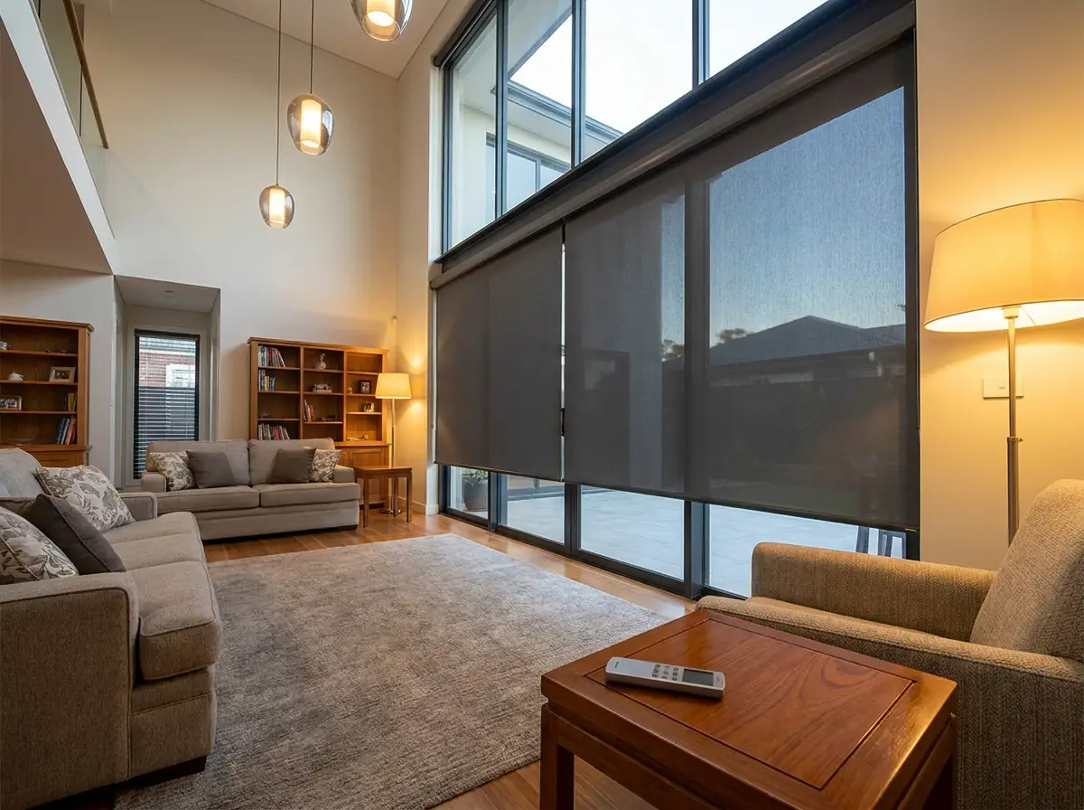 Motorised blinds & automation fitted in a Boardwalk home