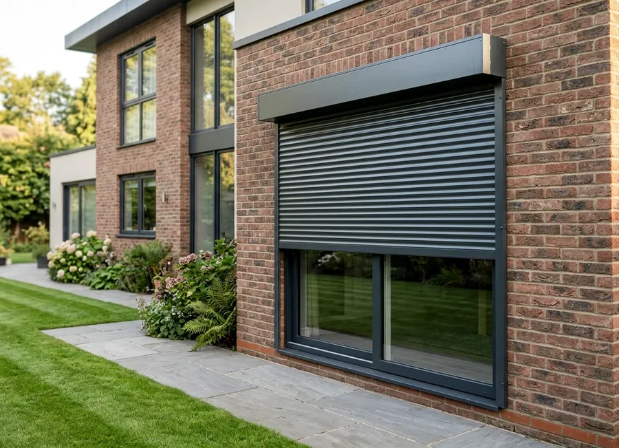 Roller shutters fitted in a Boardwalk home